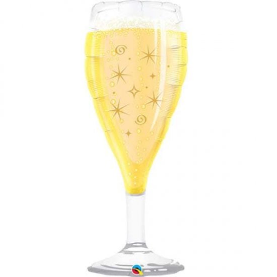 Celebrate Champagne Glass Shape Balloons - Click Image to Close