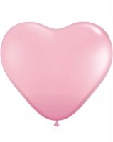 11" Pink Heart Latex Balloons 100pk