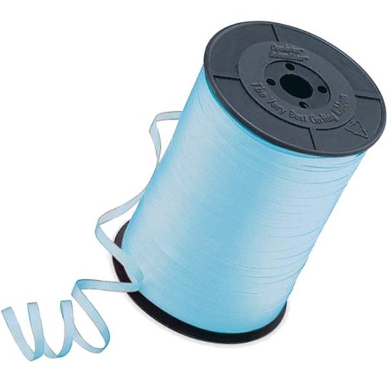 Light Blue Curling Ribbons 500m - Click Image to Close