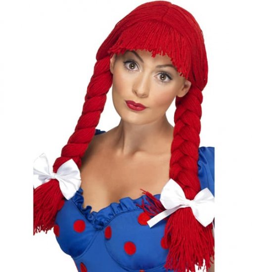 Red Rag Doll Wigs - Click Image to Close