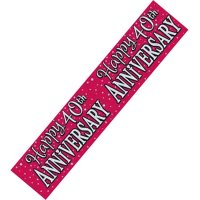 Ruby Anniversary Double Width Banner