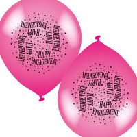 10" Engagement Latex Balloons 6 Packs Of 8
