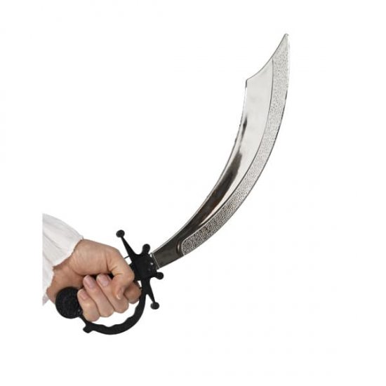 Black And Silver Pirate Sword - Click Image to Close