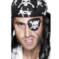 Black And White Pirate Eyepatch