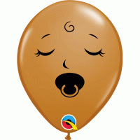 5" Sleeping Baby Face Latex Balloons 100pk