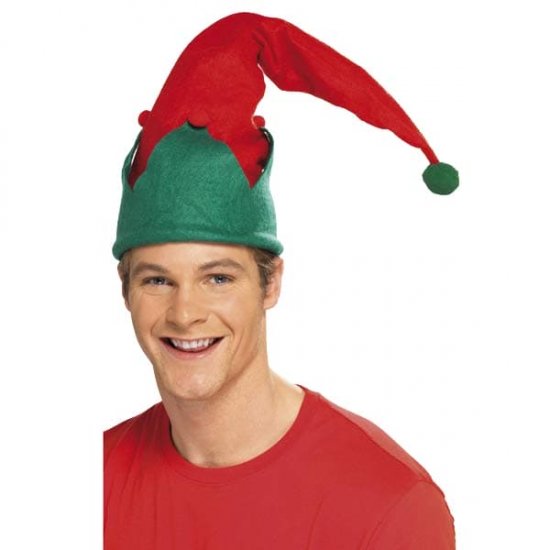 Elf Hats With Pom Pom - Click Image to Close