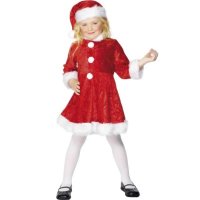 Mini Miss Santa Fancy Dress Costumes