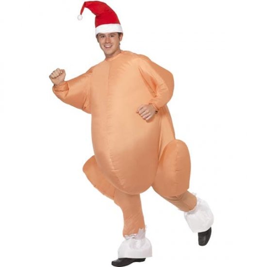 Inflatable Christmas Roast Turkey - Click Image to Close