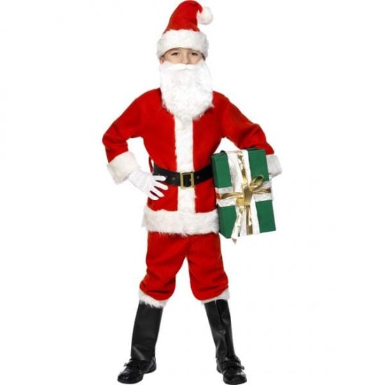 Boys Deluxe Santa Fancy Dress Costumes - Click Image to Close