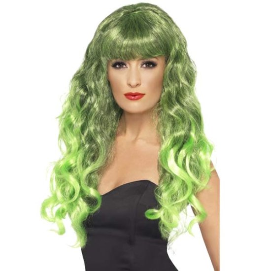 Green & Black Siren Wigs - Click Image to Close