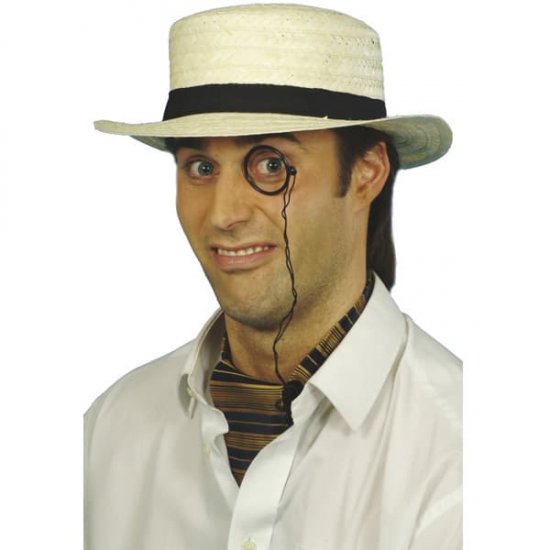 Straw Boater Hat - Click Image to Close