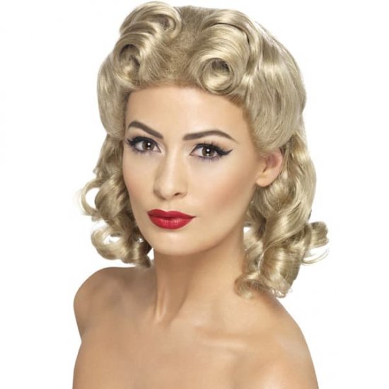 40's Sweetheart Blonde Wig - Click Image to Close