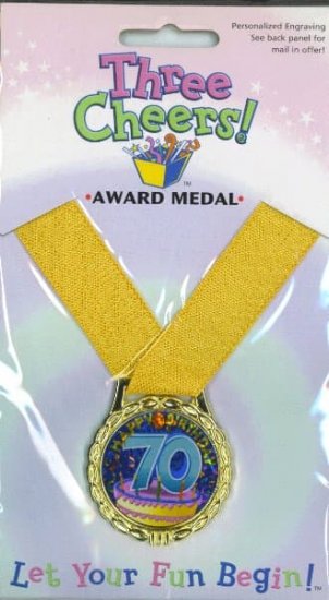 70th Birthday Medal - Click Image to Close