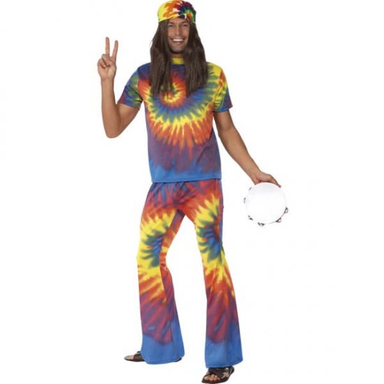 1960s Tie Dye Fancy Dress Costumes - Click Image to Close