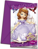 Sofia The First Invites And Envelopes x6