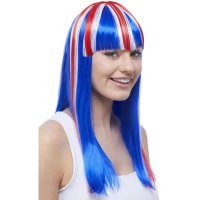 Union Jack Glamourama Wig With Fringe
