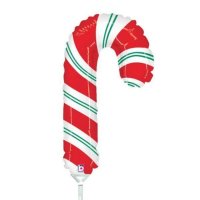 14" Red & White Candy Cane Mini Shape