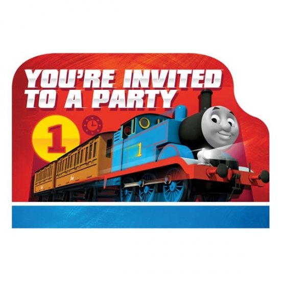 Thomas & Friends Postcard Invitations 8pk - Click Image to Close