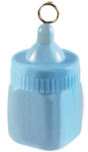 Pastel Blue Baby Bottle Weight - Click Image to Close