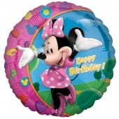 18" Minnie Happy Birthday Foil Balloons - Click Image to Close