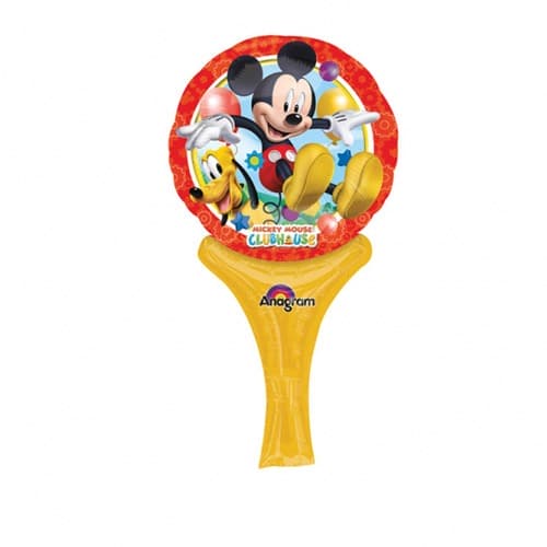 6" Disney Mickey Mouse Inflate A Fun Air Filled Foil Balloons - Click Image to Close