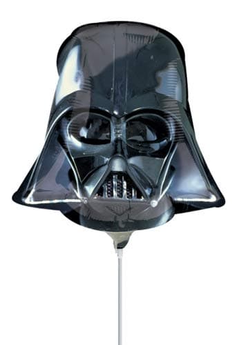 9" Darth Vader Helmet Mini shape Balloons - Click Image to Close