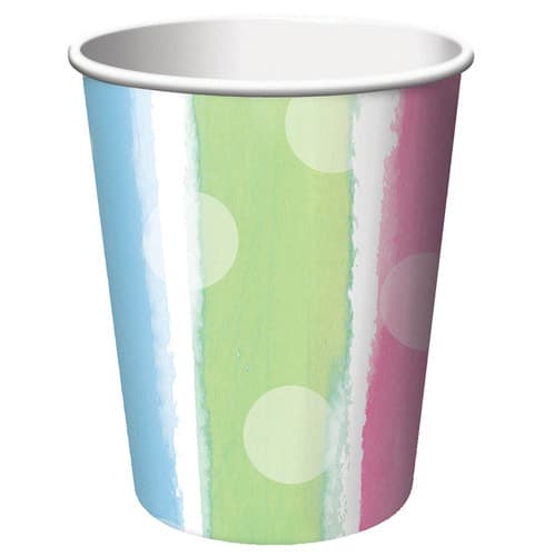 Baby Clothes Paper Cups x8 - Click Image to Close