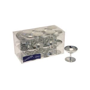 Silver Champagne Glass Favours x24 - Click Image to Close
