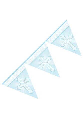 Blue Cross Pennant Banner - Click Image to Close