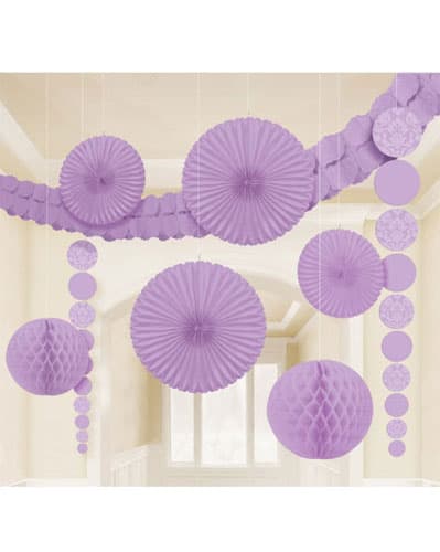 Lilac Party Decoration Kit - Click Image to Close