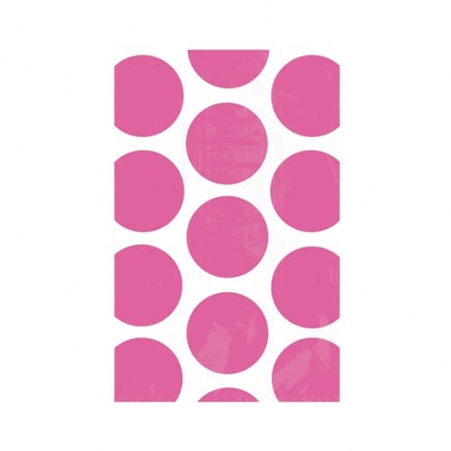 Bright Pink Candy Polka Dots Treat Bags x10 - Click Image to Close