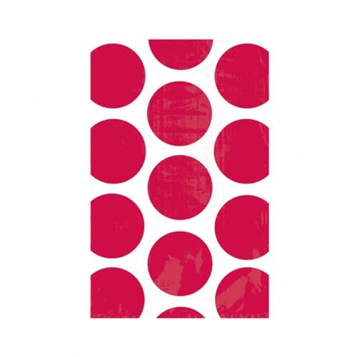 Apple Red Candy Polka Dots Treat Bags x10 - Click Image to Close