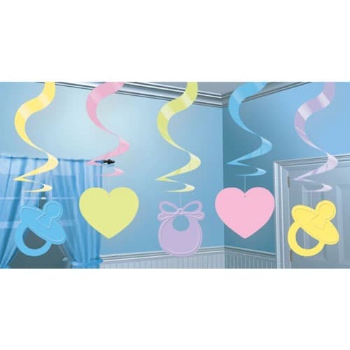 Baby Shower Swirl Decoration - Click Image to Close