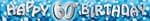 Happy Birthday Blue 60th Sparkle Banner