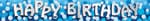 Happy Birthday Blue Sparkle Banner