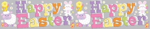 Happy Easter Holographic Extra Wide Banner - Click Image to Close