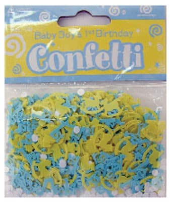 Baby Boy 1st Birthday Confetti - Click Image to Close