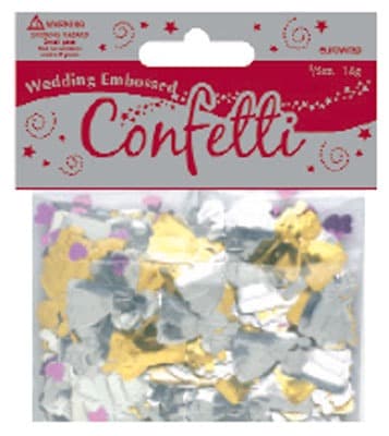 Bride And Groom Embossed Confetti - Click Image to Close