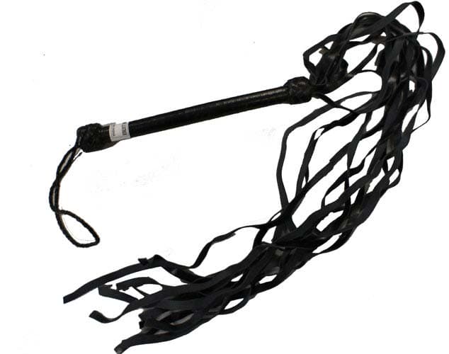 11 Tails Leather Whip - Click Image to Close