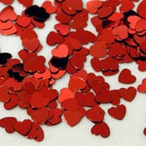 Red Heart Confetti - Click Image to Close
