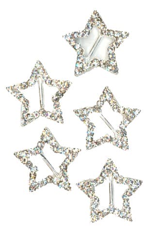 Silver Diamante Star Shape Buckle - Click Image to Close