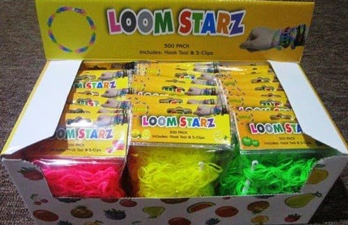 Neon Scented Loom Bands x24 - Click Image to Close