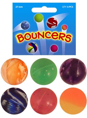 Bouncy Jet Balls x6 - Click Image to Close
