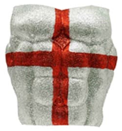 England St George Glitter Chest - Click Image to Close