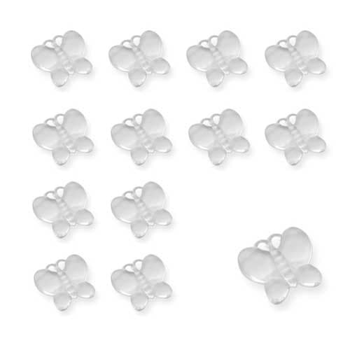 Clear Butterfly Shaped Diamantes - Click Image to Close