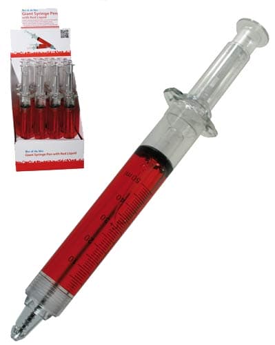Giant Syringe Pen x1 - Click Image to Close