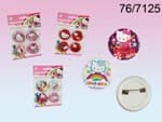 Hello Kitty Badges x4 - Click Image to Close