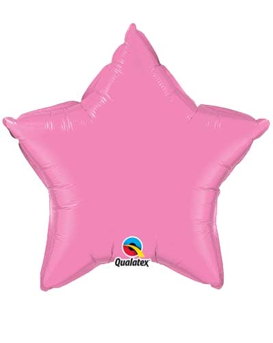 20" Rose Star Microfoil Balloon - Click Image to Close
