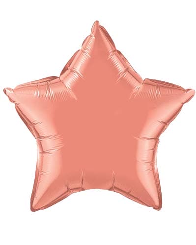 20" Coral Star Foil Balloon - Click Image to Close