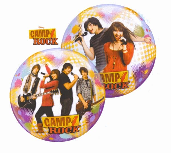 22" Camp Rock Stars Single Bubble Balloons - Click Image to Close